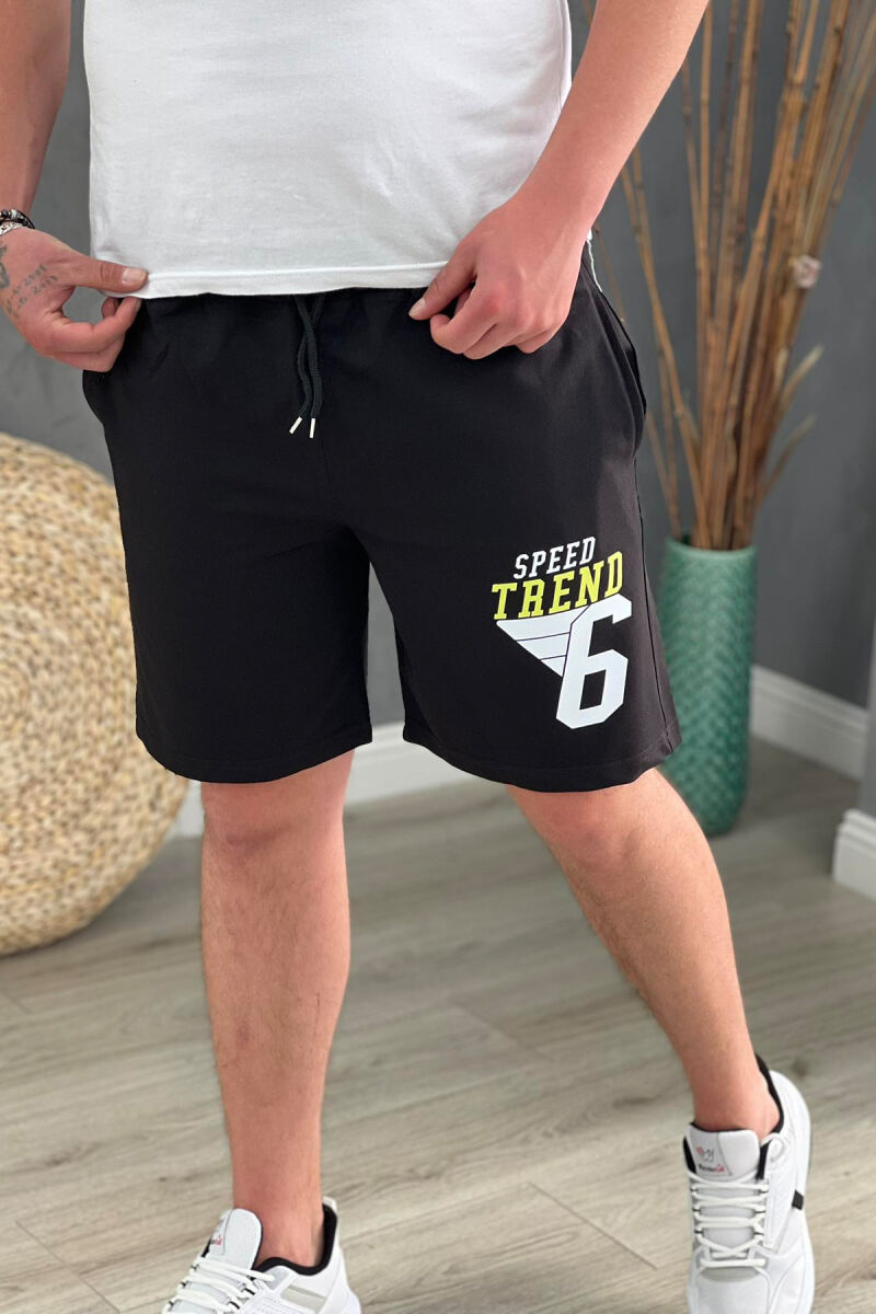 9 WRITINGS NEW MAN SHORTS BLACK/ E ZEZE - 3