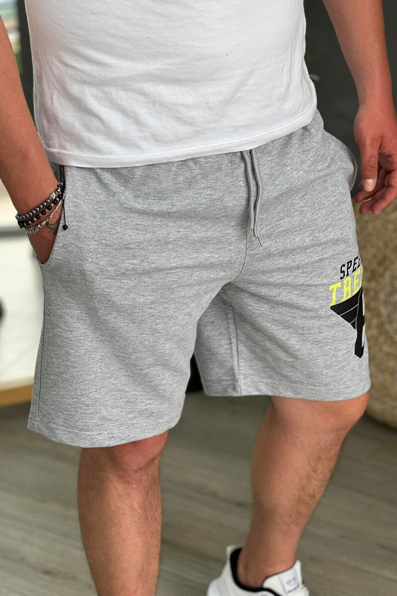 9 WRITINGS NEW MAN SHORTS GREY/GRI - 4