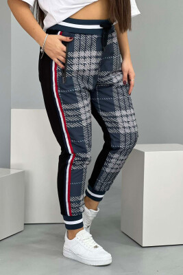 ABSTRACT DESIGN WOMEN JOGGERS BLUE/BLU 