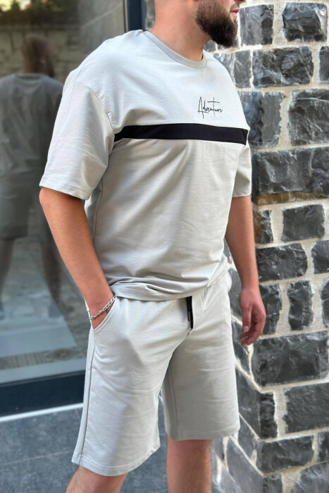 ADVENTURE COTTON MEN SWEATSUIT SET GREY/GRI - 3