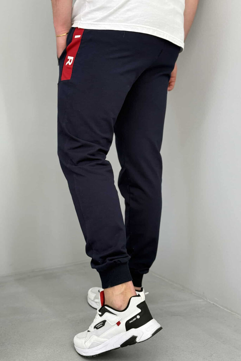 AIR COTTON ONE COLOR MEN SWEATPANTS BLUE/BLU - 2