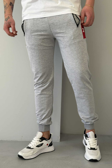 AIR COTTON ONE COLOR MEN SWEATPANTS LIGHT GREY/GZ 