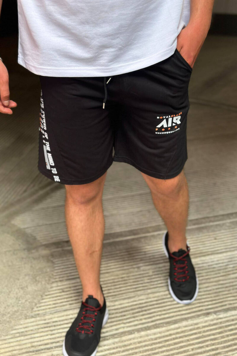 AIR FORCE MEN SHORTS BLACK/ E ZEZE - 3