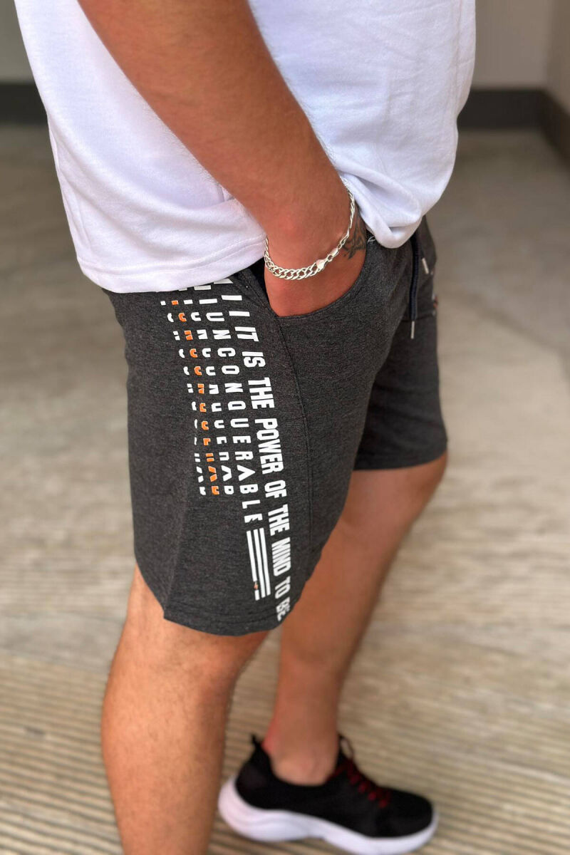 AIR FORCE MEN SHORTS DARK GREY/GEE - 3