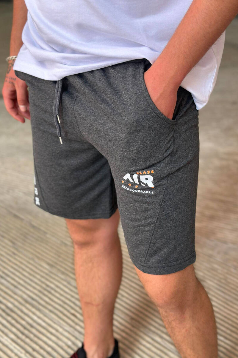 AIR FORCE MEN SHORTS DARK GREY/GEE - 4
