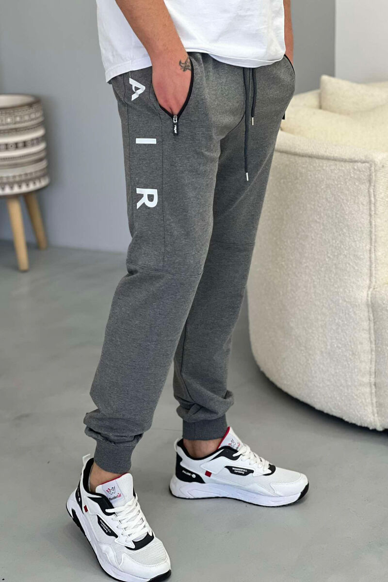 AIR WRITTING ONE COLOR MEN SWEATPANTS GREY/GRI - 2