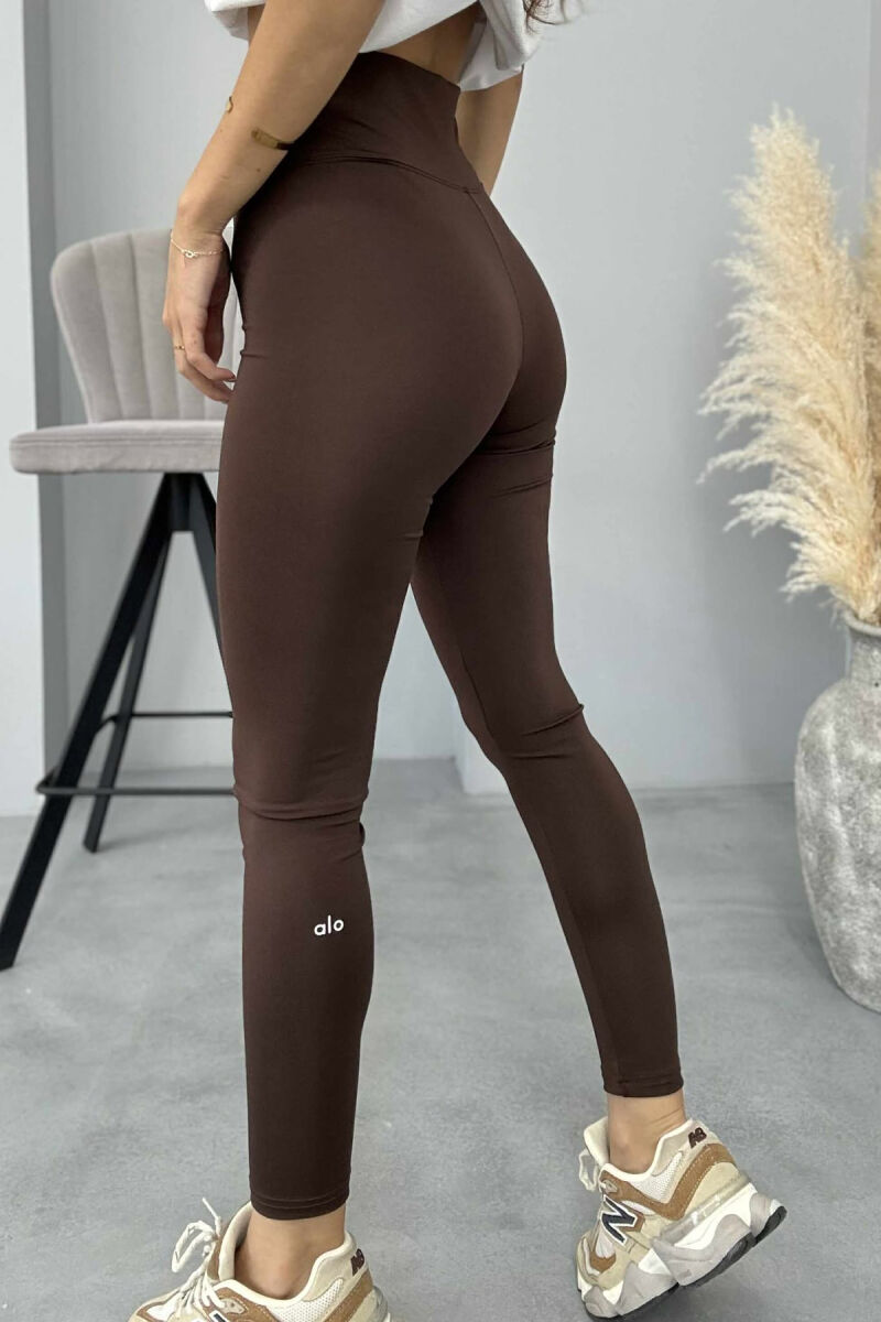 ALO SIMPLE WOMAN LEGGINGS DARK BROWN/KAE - 3