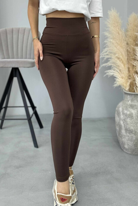ALO SIMPLE WOMAN LEGGINGS DARK BROWN/KAE - 4