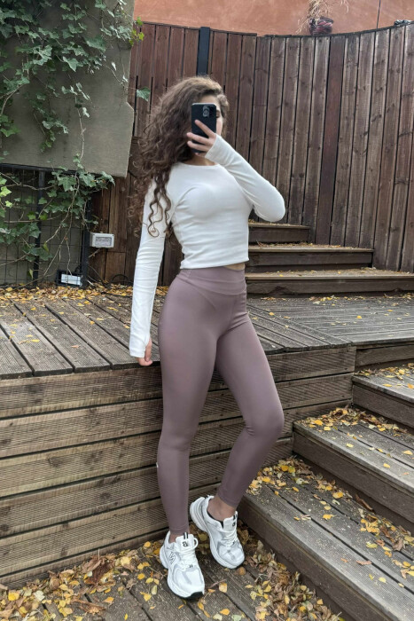 ALO SIMPLE WOMAN LEGGINGS VINEGAR/UTHULL - 6