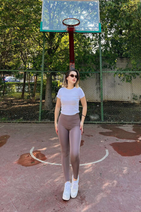 ALO SIMPLE WOMAN LEGGINGS IN VINEGAR COLOR - 3