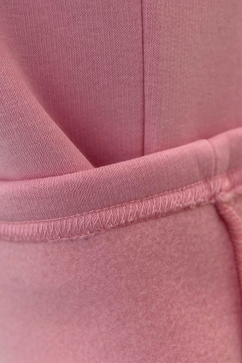 ALO SWEATSHIRT+SWEATPANTS FLUFFY WOMEN SET PINK/ROZE - 4