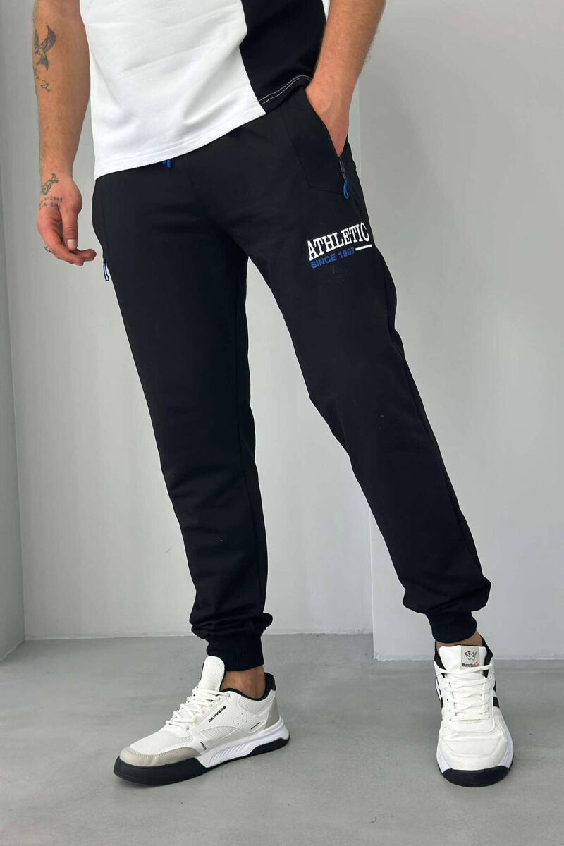 ATHLETIC MEN SWEATPANTS IN BLACK COLOR - 2