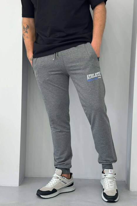 ATHLETIC MEN SWEATPANTS IN DARK GREY COLOR - 1