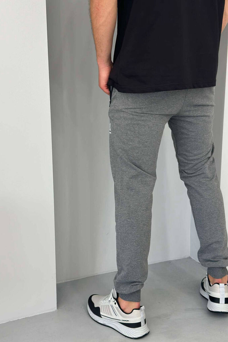 ATHLETIC MEN SWEATPANTS IN DARK GREY COLOR - 4