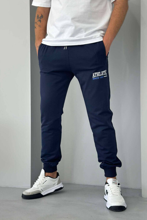 ATHLETIC MEN SWEATPANTS IN DARK BLUE COLOR 