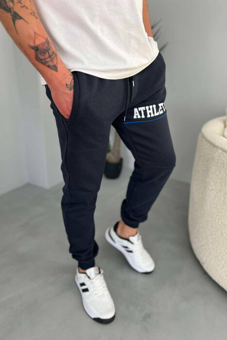 ATHLETICS FLUFFY MEN SWEATPANTS BLUE/BLU 