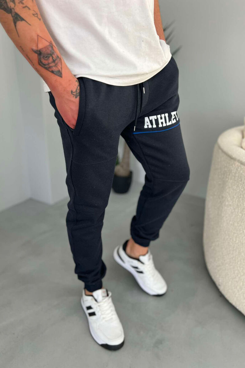 ATHLETICS FLUFFY MEN SWEATPANTS BLUE/BLU - 1