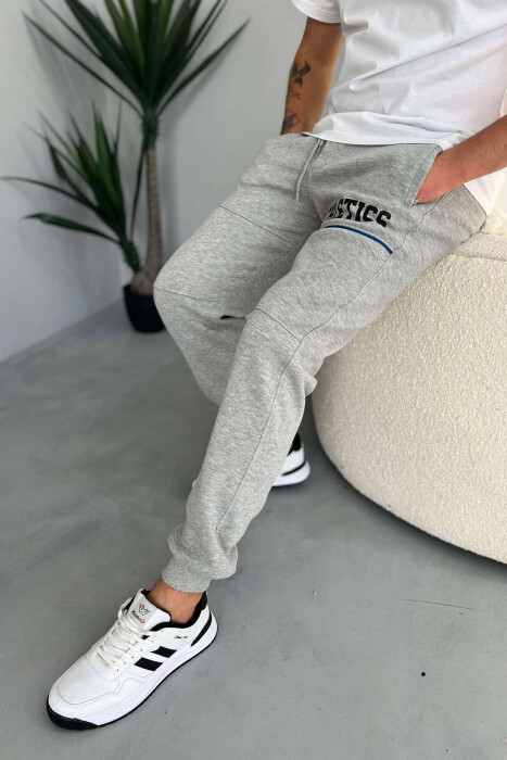 ATHLETICS FLUFFY MEN SWEATPANTS GREY/GRI - 4