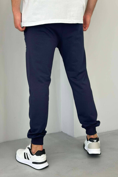 ATHLETIC MEN SWEATPANTS IN DARK BLUE COLOR - 3