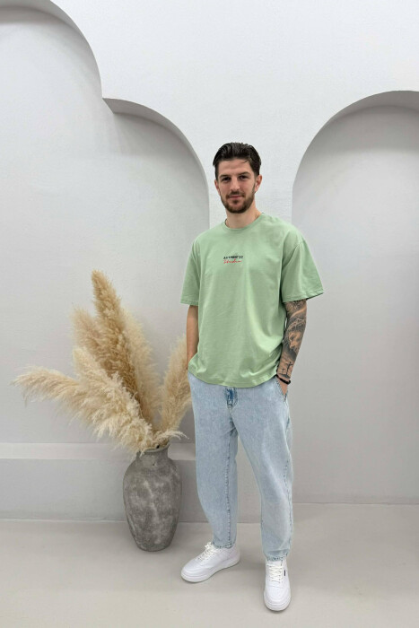 AUTHENTIC FRONT WRITTINGS MEN T-SHIRT MINT/MENTE - 3