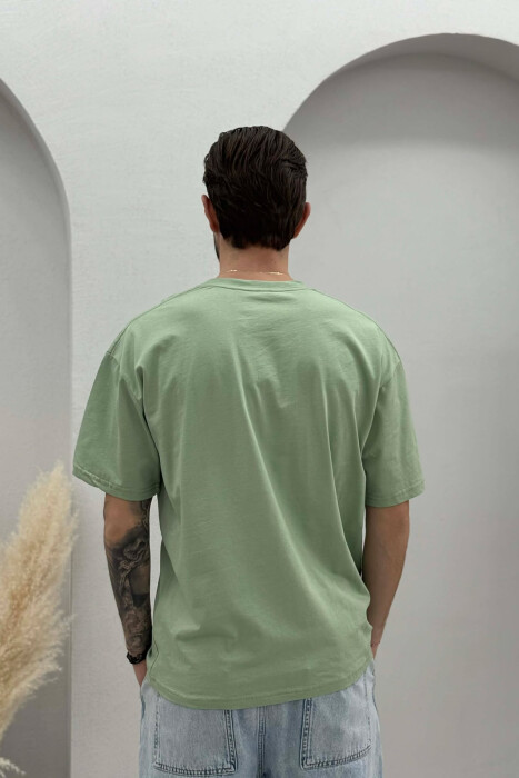 AUTHENTIC FRONT WRITTINGS MEN T-SHIRT MINT/MENTE - 4