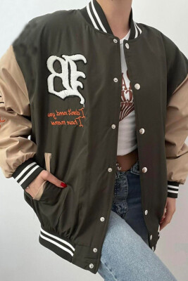 B LOGO BOMBER WOMEN JACKET GREEN/JESHILE 