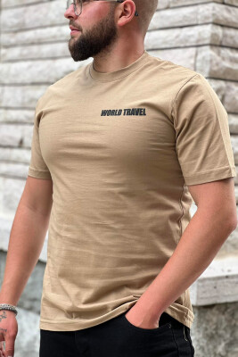 BACK DESIGN MEN T-SHIRT DARK BEIGE/BEZHE ERRET 