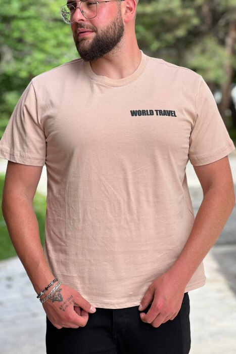 BACK DESIGN MEN T-SHIRT LIGHT BEIGE/BZHZB - 2