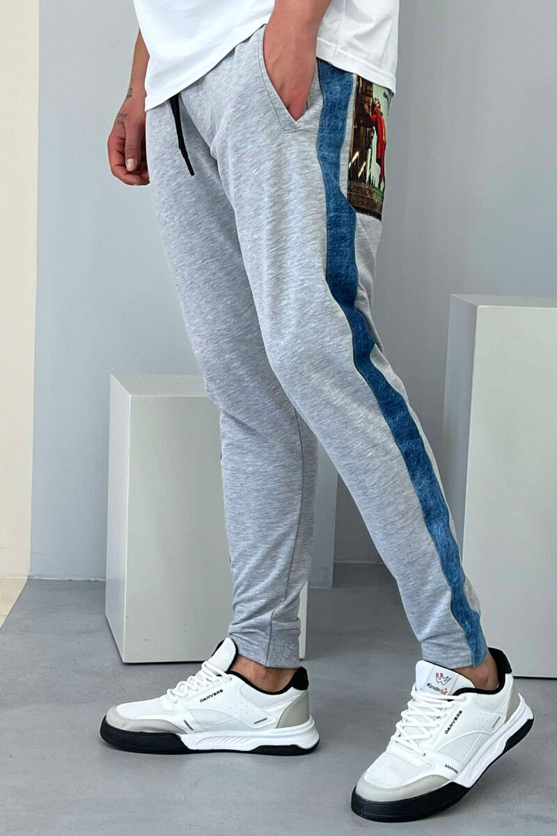 BACK JOKER IMAGE MEN SWEATPANTS GREY/GRI - 2