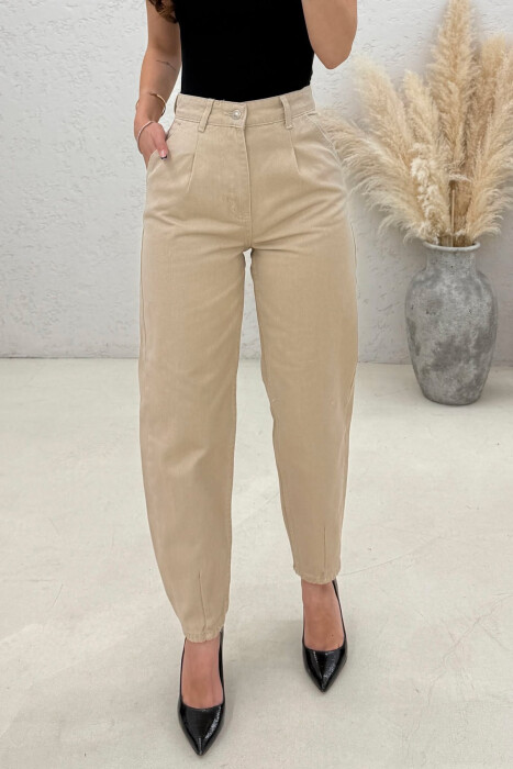 BALLON ONE COLOR WOMAN JEANS BEIGE/BEZHE - 2