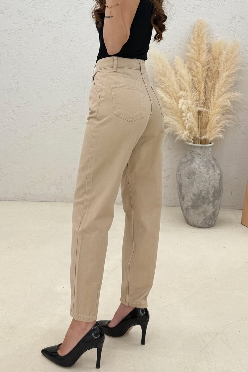 BALLON ONE COLOR WOMAN JEANS BEIGE/BEZHE - 4