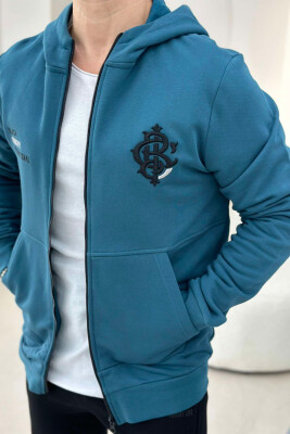 BCI LOGO COTTON MEN JACKET BLUE STONE/GK 