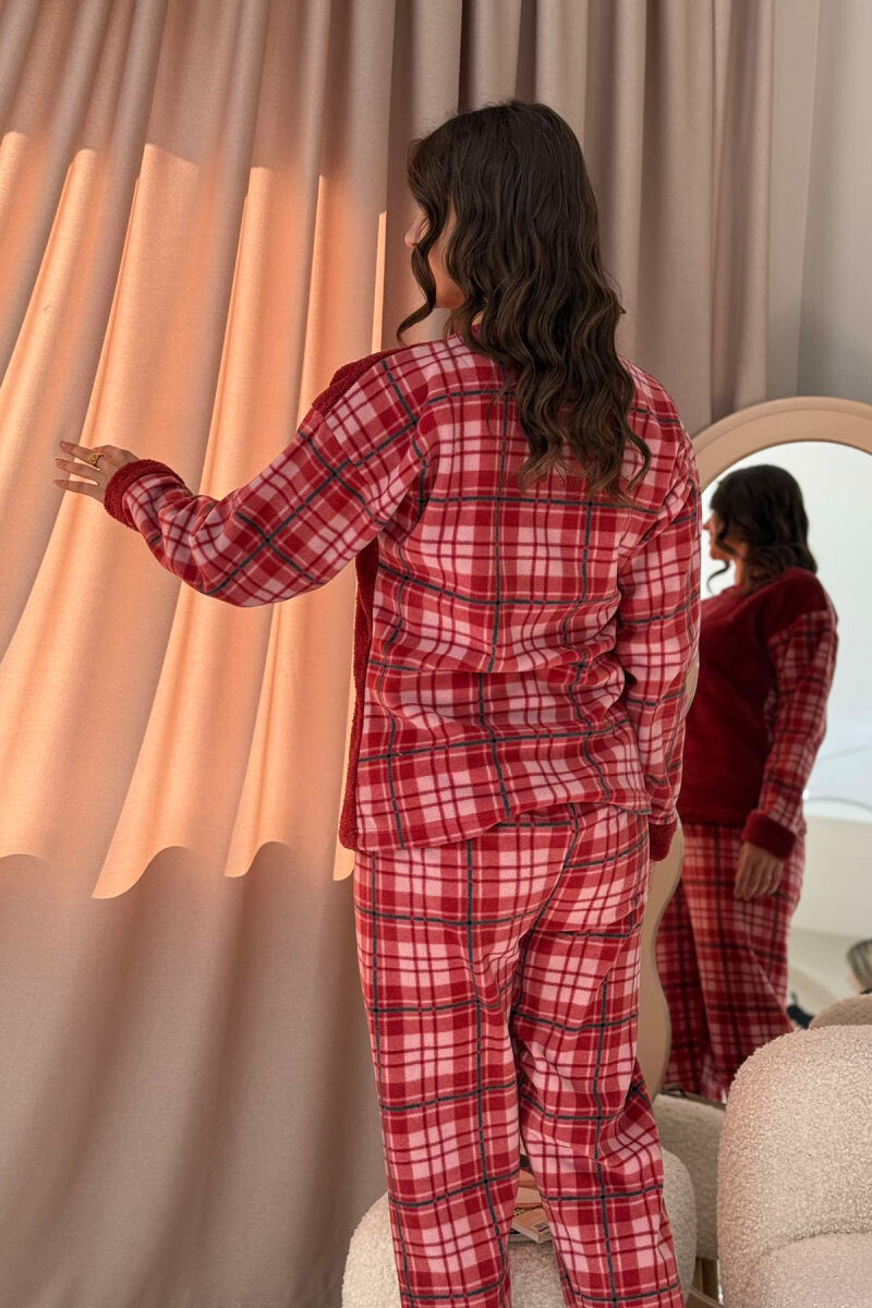 BEAR SQUARE WOMAN PYJAMAS BURGUNDY/VISHNJE - 4