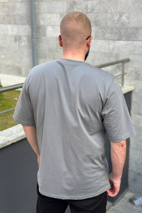 BEGIN ROUND NECK COTTON MEN T-SHIRT GREY/GRI - 2