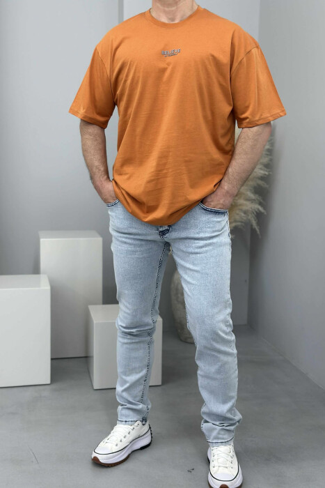 BELIEVE IN YOURSELF WRITTING MEN T-SHIRT BRICK/TULLE 