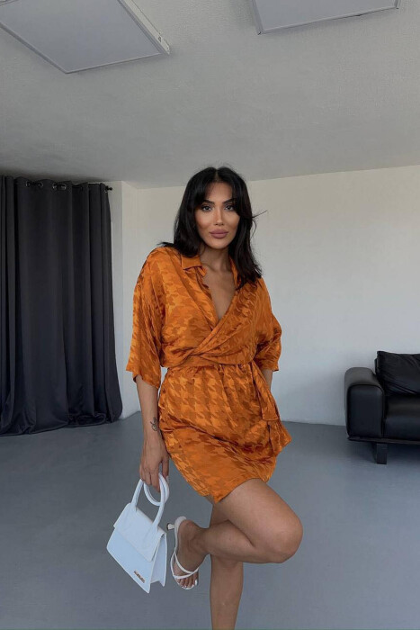 BELST WOMAN DRESS BROWN/KAFE - KLAUDIO FASHION