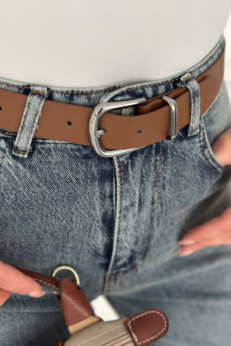 BELT DETAIL ONE COLOR WOMAN JEANS LIGHTBLUE/BZ - 2