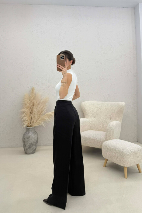 BELT DETAIL WOMAN TROUSERS BLACK/ E ZEZE - 4