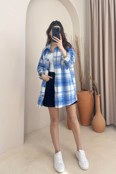 BELT DETAIL WOMEN SHIRT LIGHTBLUE/BZ - 1