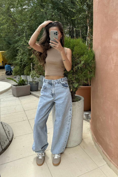 BELTS DETAIL WOMEN JEANS LIGHTBLUE/BZ - 2