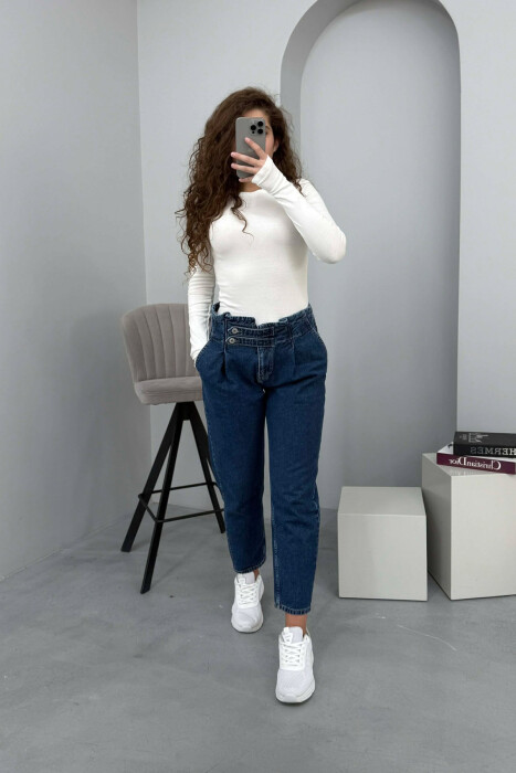 XHINSE ME DETAJE PËR FEMRA NË NGJYRËN BLU - KLAUDIO FASHION