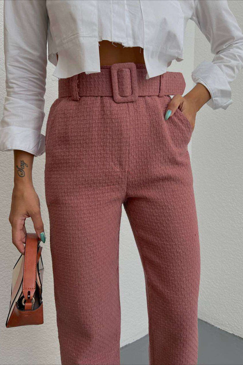 BELT ONE COLOR WOMAN TROUSERS VINEGAR/UTHULL - 2