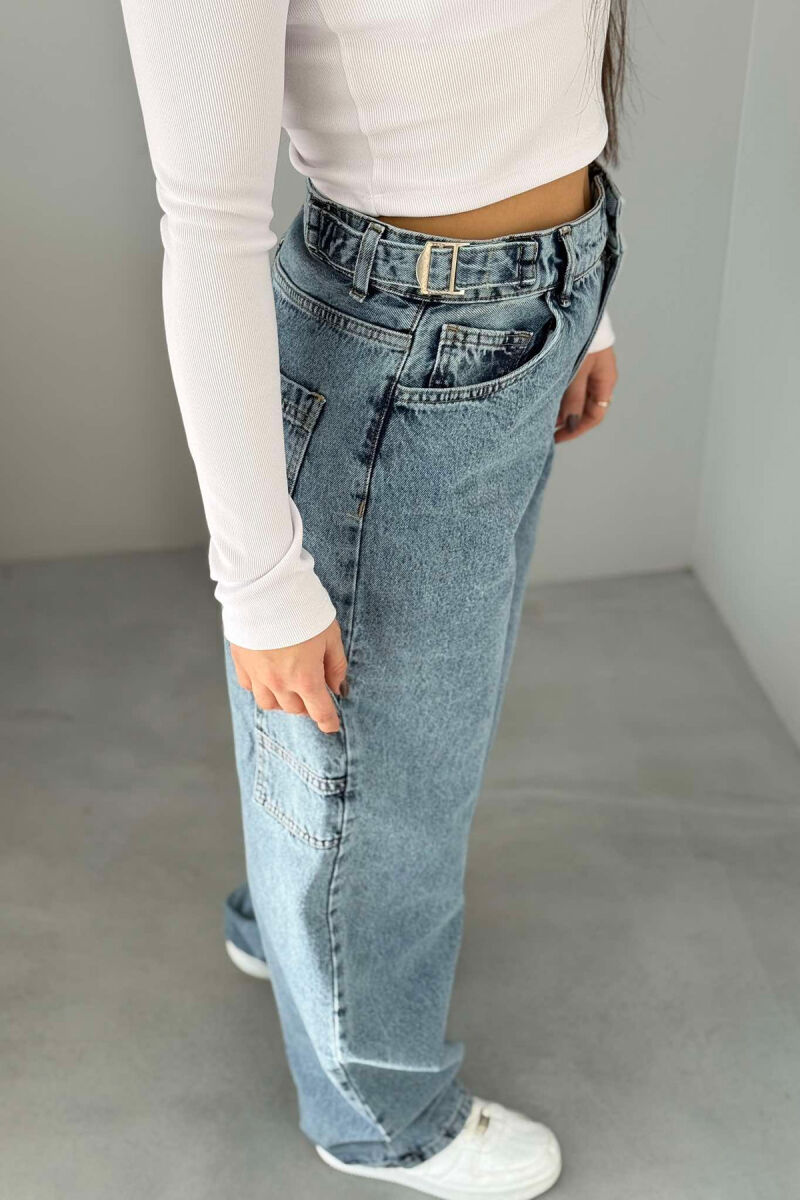 BELTS DETAIL WOMEN JEANS LIGHTBLUE/BZ - 2