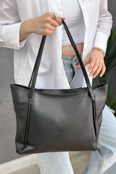 BIG ONE COLOR WOMAN BAG BLACK/ E ZEZE - 2