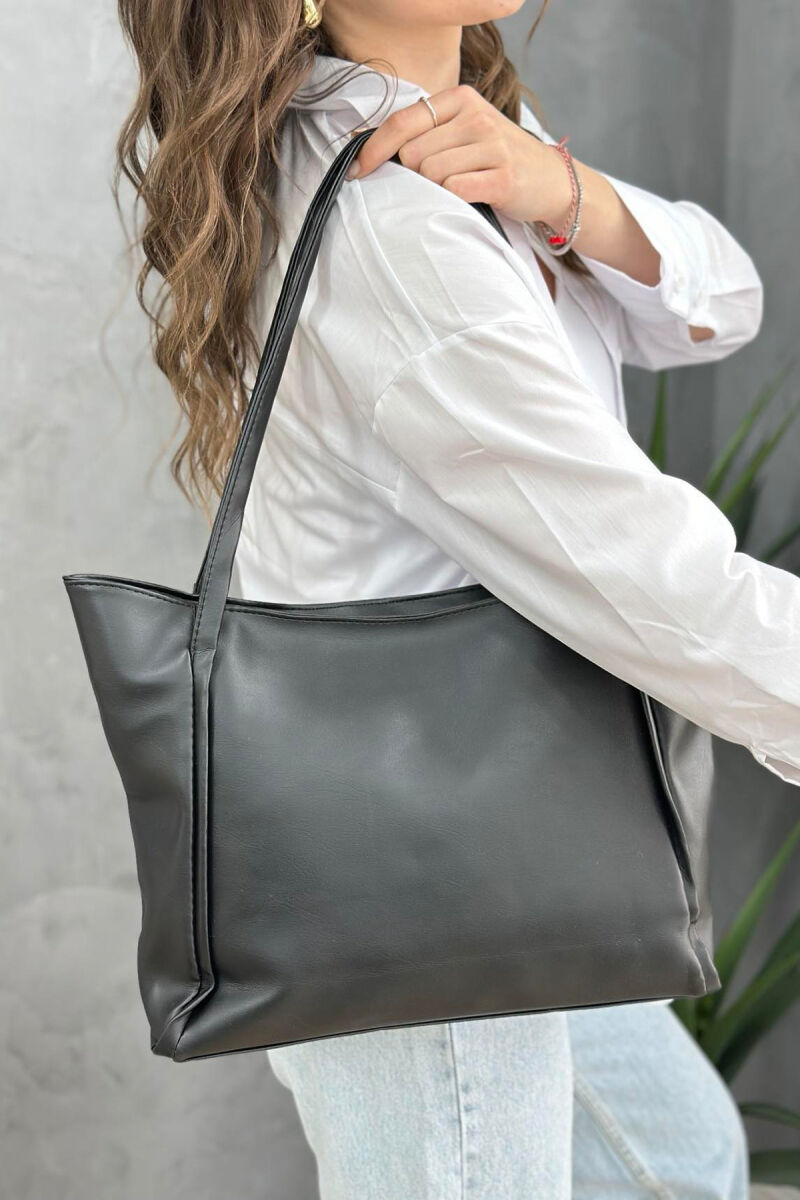 BIG ONE COLOR WOMAN BAG BLACK/ E ZEZE - 3