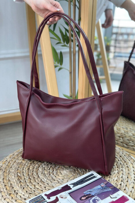 BIG ONE COLOR WOMAN BAG BURGUNDY/VISHNJE - 3