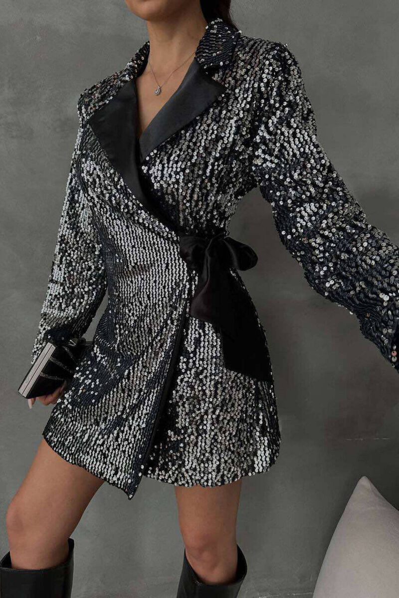 BLAZER PËR FEMRA NË NGJYRËN E ZEZË - 3