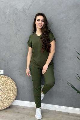 BLOUSE+TROUSERS WOMAN SET GREEN/JESHILE 