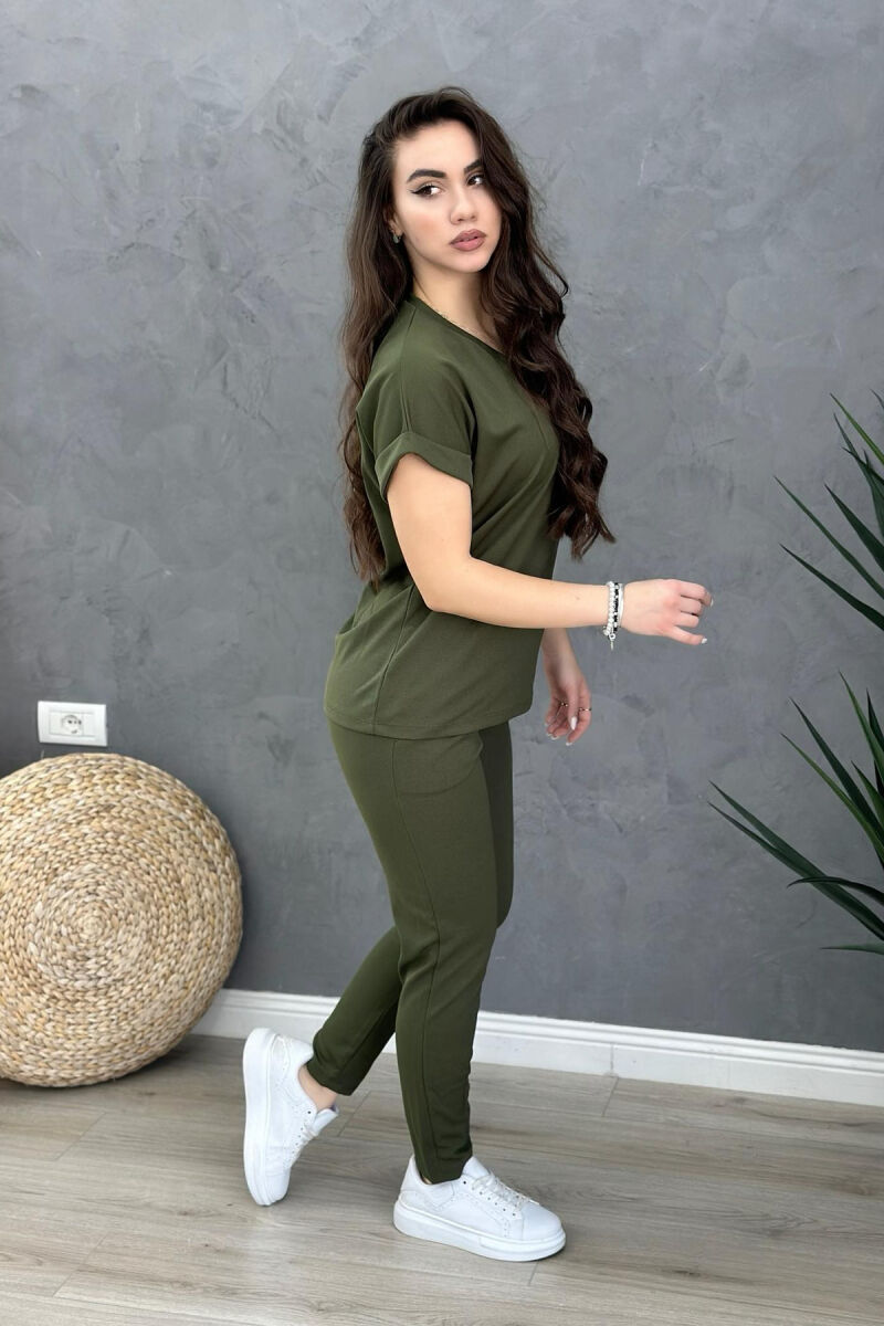 BLOUSE+TROUSERS WOMAN SET GREEN/JESHILE - 2