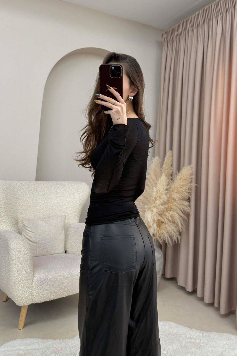 BLUZE E TEJDUKSHME PER FEMRA NE NGJYRE TE ZEZE - 3